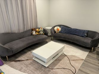 85.5” Velvet Sofa