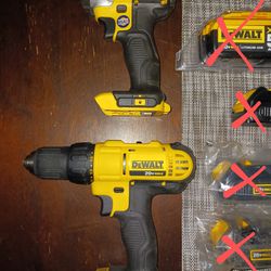 Dewalt 20v Max Drill and Impact NEW with charger