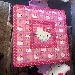 Hello Kitty Table With Chairs