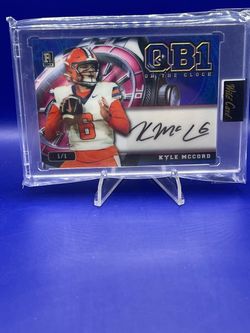 Kyle McCord Wild Card QB1 On The Clock Auto 1 of 1