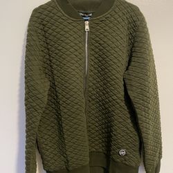 SAW Clothing Lightweight Quilted Bomber Jacket – XXL – Army Green (Olive) Brand New with Tags