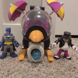 Fisher Price Penguin And Batman Helicopter