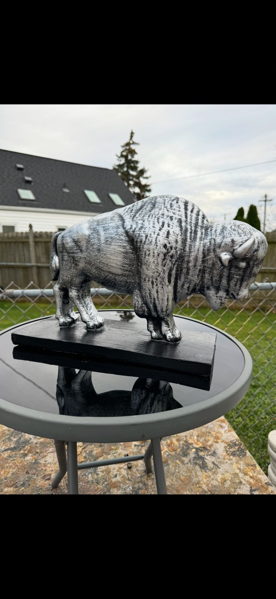 The Silver Buffalo Statue