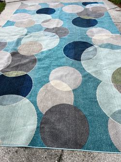 Unique Loom Chromatic Seaside Blue Area Rug 10'6 x 16'5