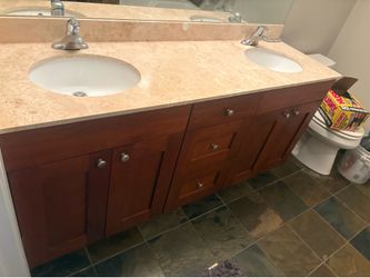 Cabinets with countertop