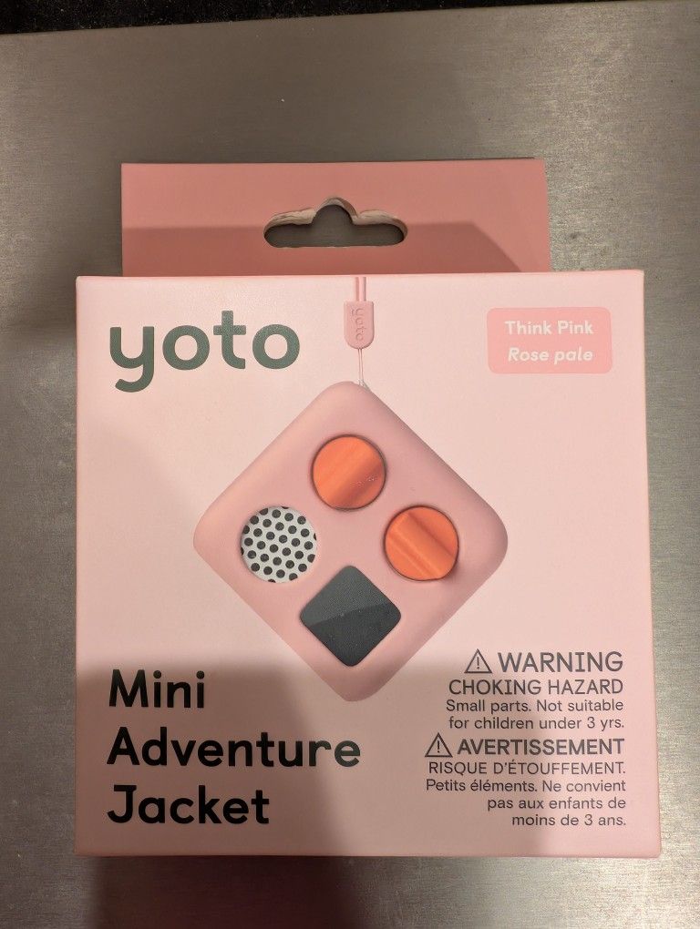 Brand New YOTO MINI ADVENTURE JACKET! COVER FOR MINI YOTO MACHINE! COLOR THINK PINK WITH LANYARD!