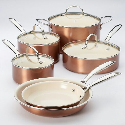 Food Networkâ„¢ 10-Pc. Nonstick Ceramic Cookware Set Food Networkâ„¢ 10-Pc. Nonstick Ceramic Cookware Set