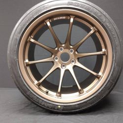 Nismo 19 In Bronze Wheels And Low Pro Bridgestone Set Of 4 