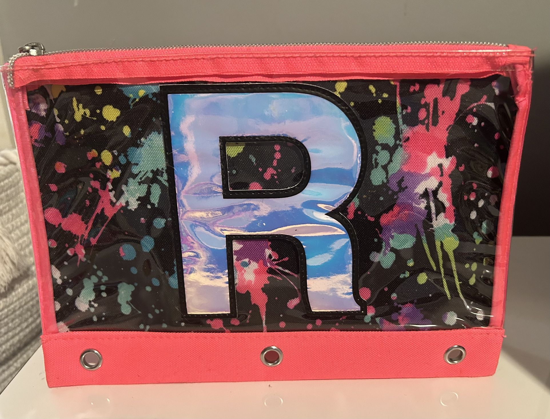 Brand New Pencil Case Monogrammed Letter R. 