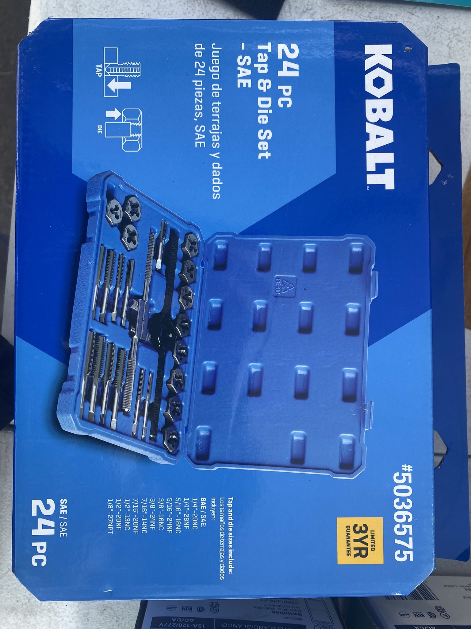 Kobalt Tap and Die Set