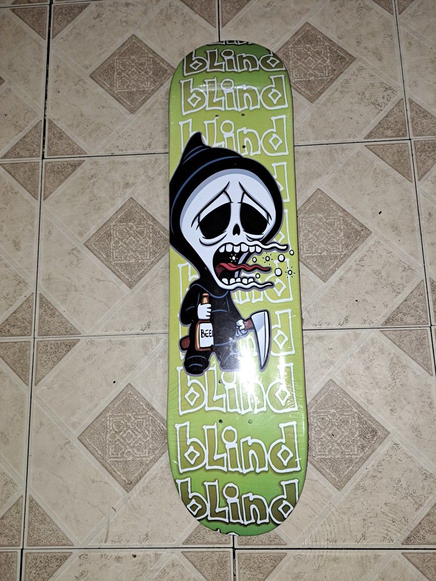 BLIND SKATEBOARDS THE DRUNKEN REAPER LOGO SKATEBOARD DECK SIZE 8.0