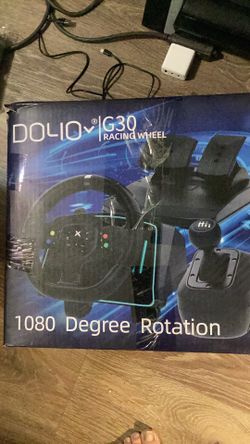 New DOYO G30 Gaming Racing Wheel Totes A 1080-Degree Turning Range,  Wheel Built-In 2 Paddle Shifters And Come With A 7-Speed H-Gear Shifter To Help Y