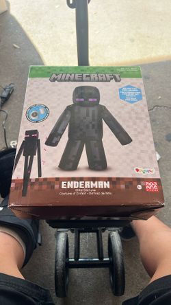 Minecraft Enderman Inflatable Child Costume – One Size, Fan Included