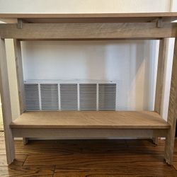 Solid white oak Console Table 