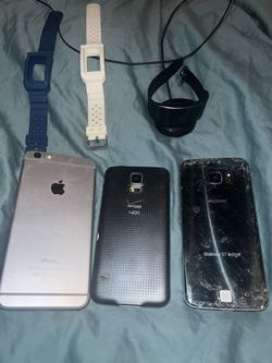 Old Phones And Samsung Watch For Sale