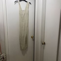 Long Cream Dress