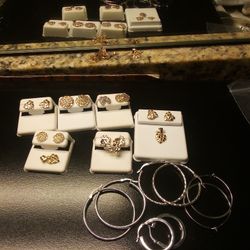 Nugget Earrings And Charm 