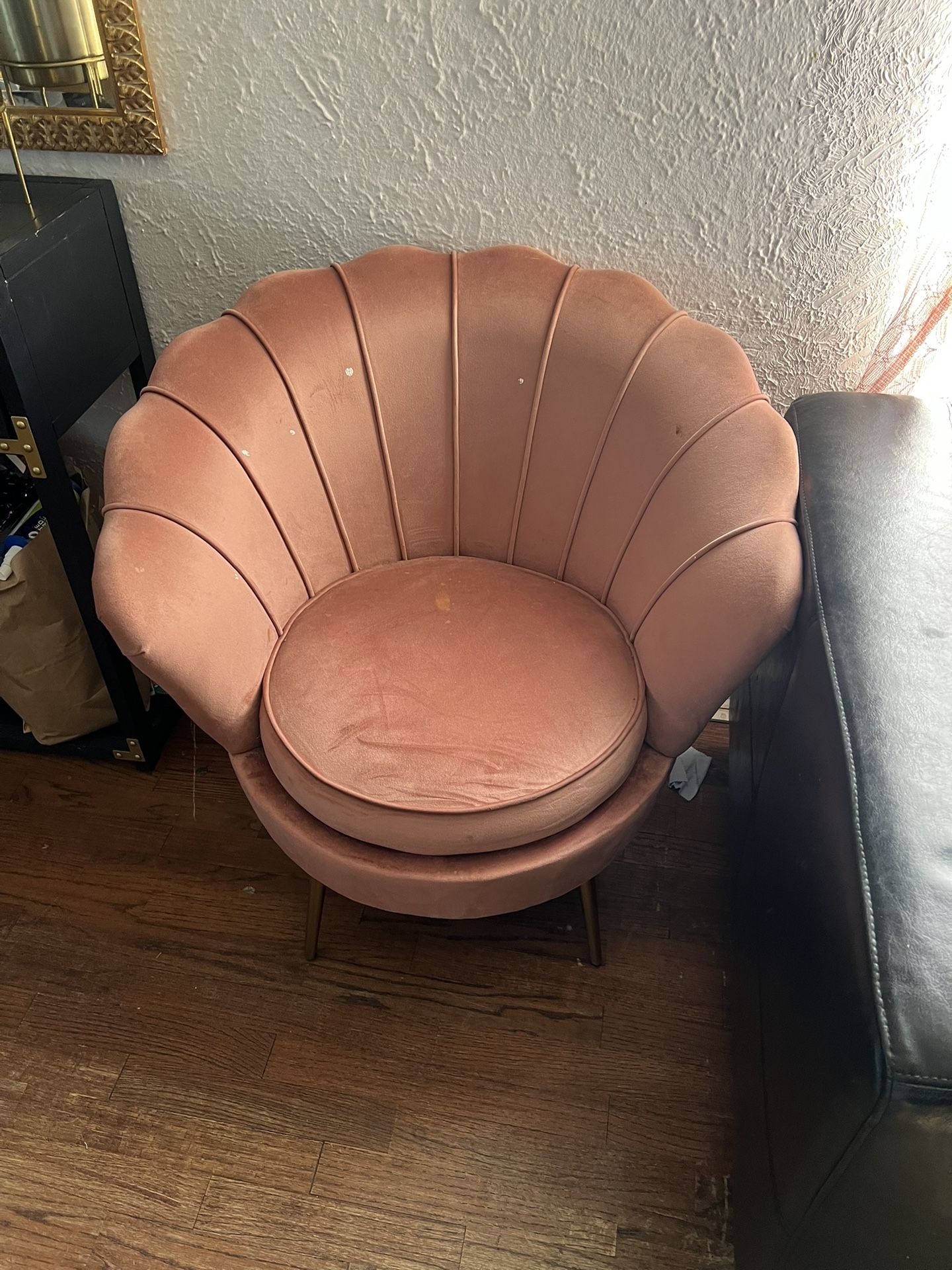2 Rose Pink Accent Chairs