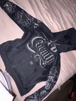 fb county tatted up rhinestone jacket