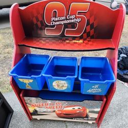 Cars Lightning Mcqueen Shelf Storage
