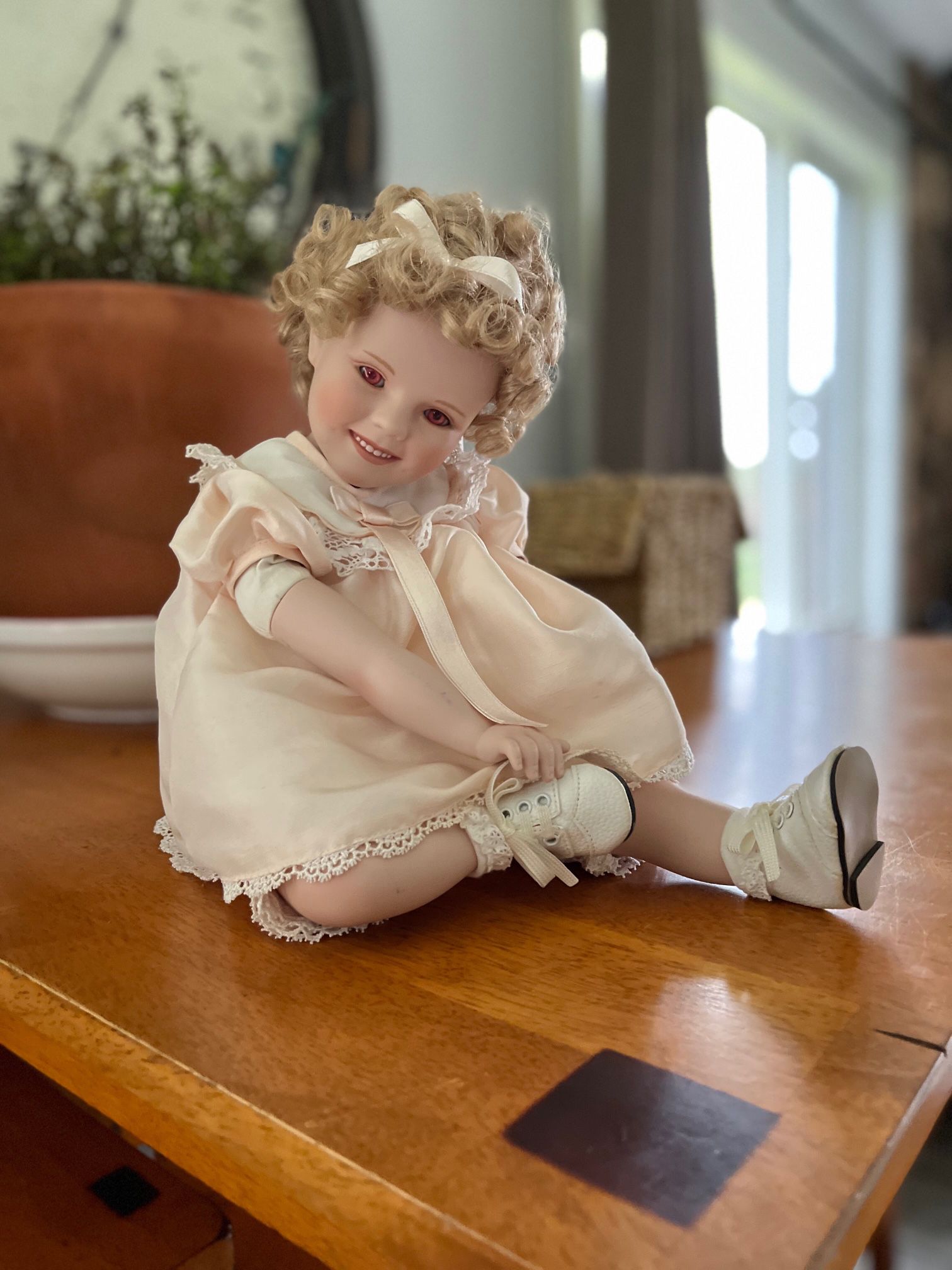 Rare Shirley Temple Doll With Red Eyes!!