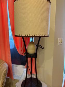 Ostrich Egg Lamp