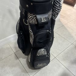 Ladies Golf Cart Bag Zebra By Bennigton 
