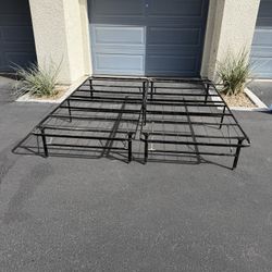 King Size Platform Bed Frame Foldable 
