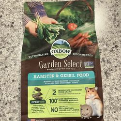 $5 New Oxbow Garden Select, Hamster And Gerbil Food New 1.5 Pounds