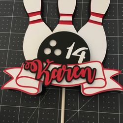 Bowling Cake Topper 