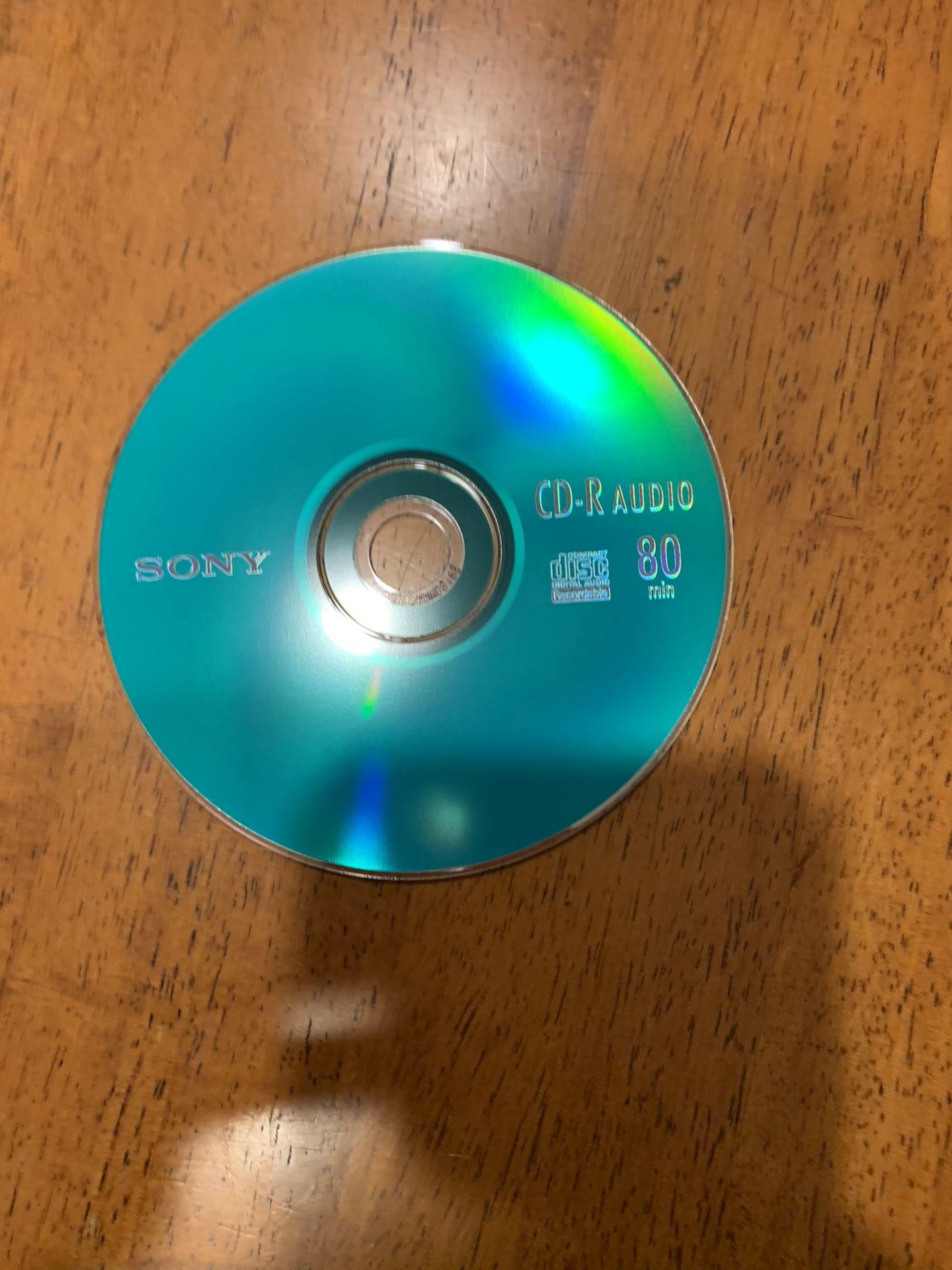 Blank color music cds