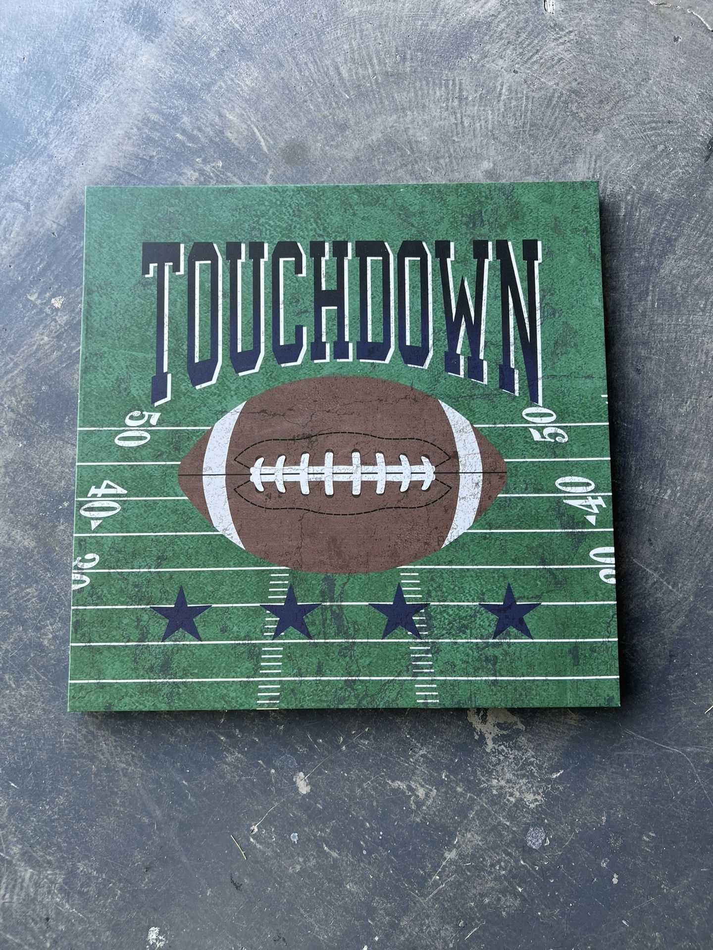 Football canvas photo 24 inch