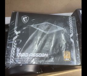 MSI MAG A650BN Gaming Power Supply 650 Watt 80 Plus Bronze Factory Sealed