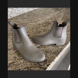 Gray Rain Boots 