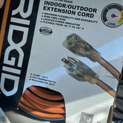 10G 50FT RIDGID Ext Cord