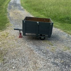 Pull Behind Cart For Mower 