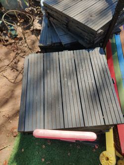 Composite deck tiles