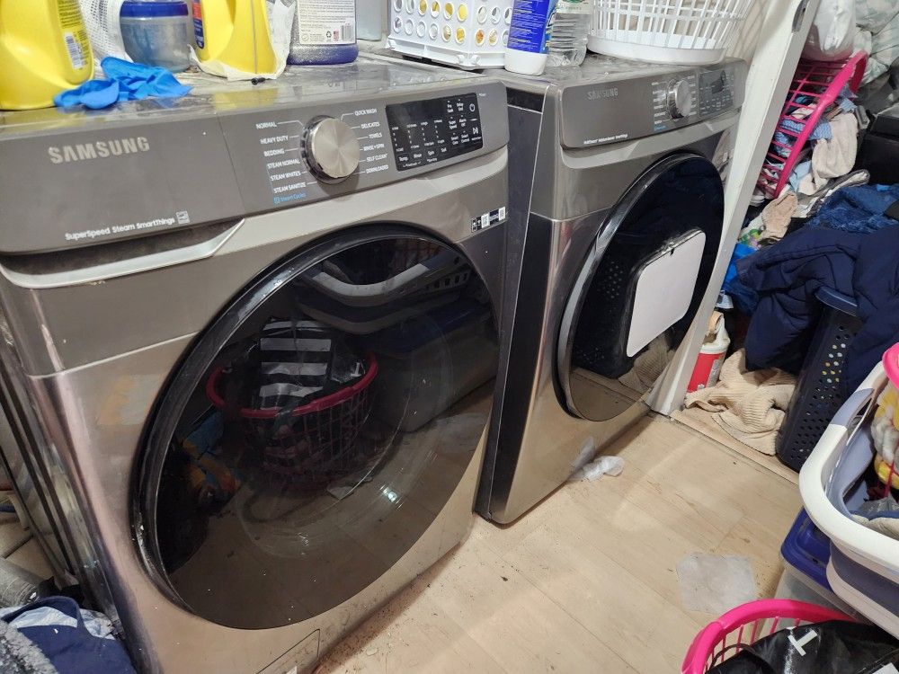 Samsung Bottom Loader Washer And Electric Dryer