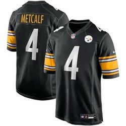 DK Metcalf Steelers Black Jersey