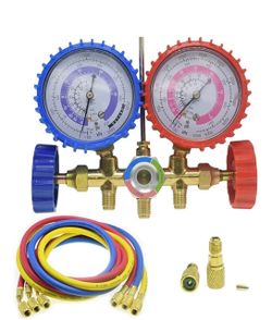 LEIMO KPARTS AC Diagnostic Manifold Gauge Set for Freon Charging Fits R410A ...
