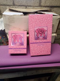 Disney Parks Malificent Rose Perfume Bottle & Vase