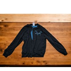 Disney Pandora World Of Avatar Knit Bomber Jacket Adult Sz Medium Black Pockets