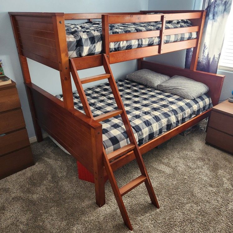 Bunk Bed Twin over Full Mission Style Stackable