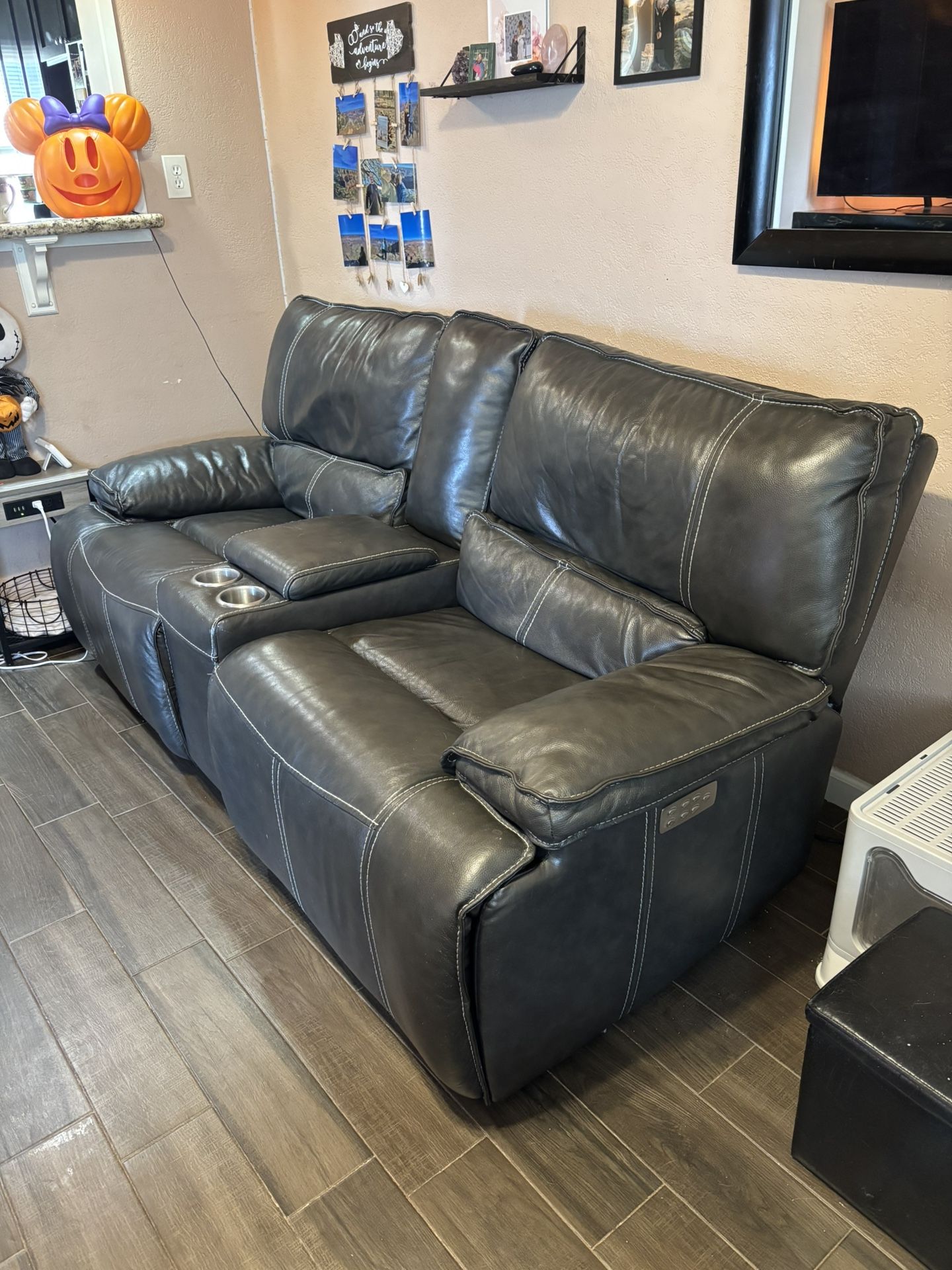 Leather Reclining Couch