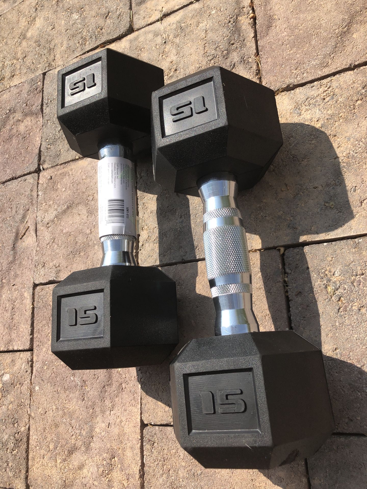 CAP 15lb Gym Weight Dumbbells (Pair) Brand New!! 🔥