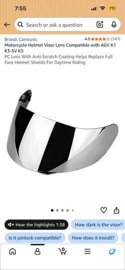 Camrusic Silver Face Shield