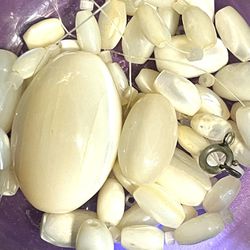 Lot Of Oval Mother Of Pearl Beads