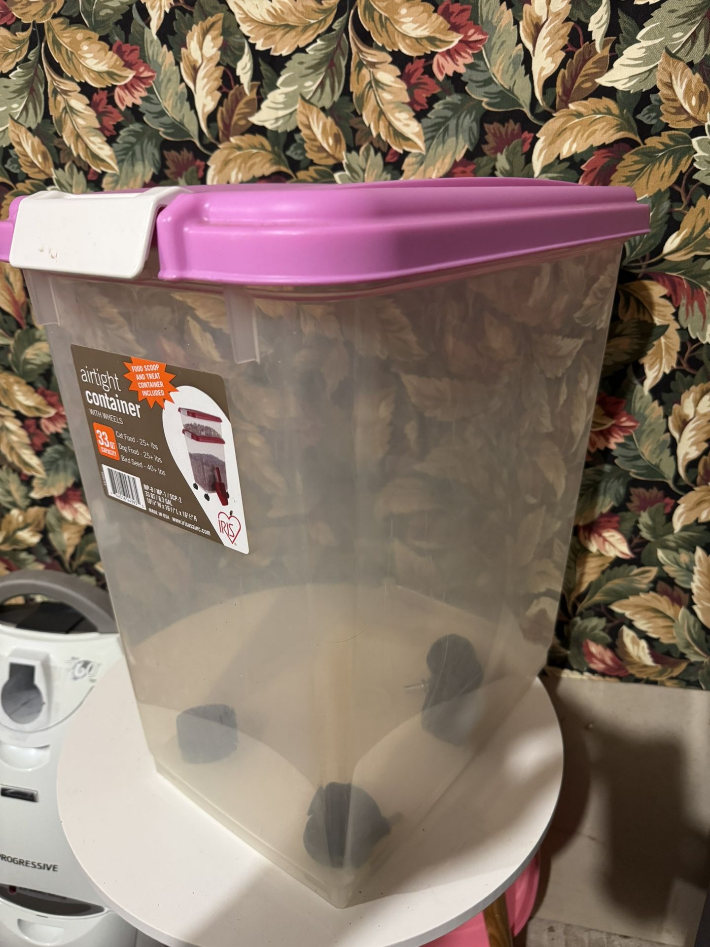 plastic Container On The Wheels