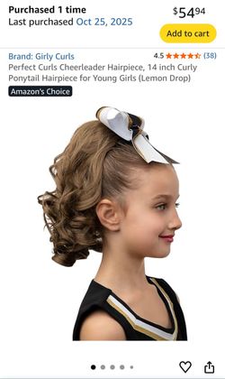 Ponytail Cheerleading Hairpiece Blond
