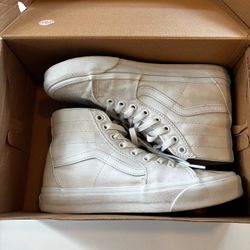 Vans Sk8-Hi tapered canvas true white size W 8 or M 6.5